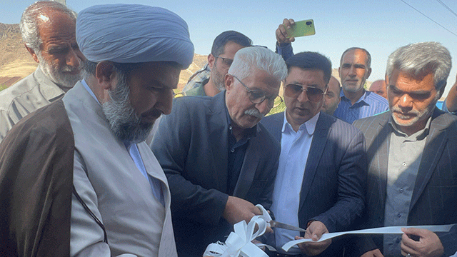 حضور مهندس جهانبخش شُکری در مراسم بهره‌برداری پروژه آب شرب قلی‌آباد و رایگان